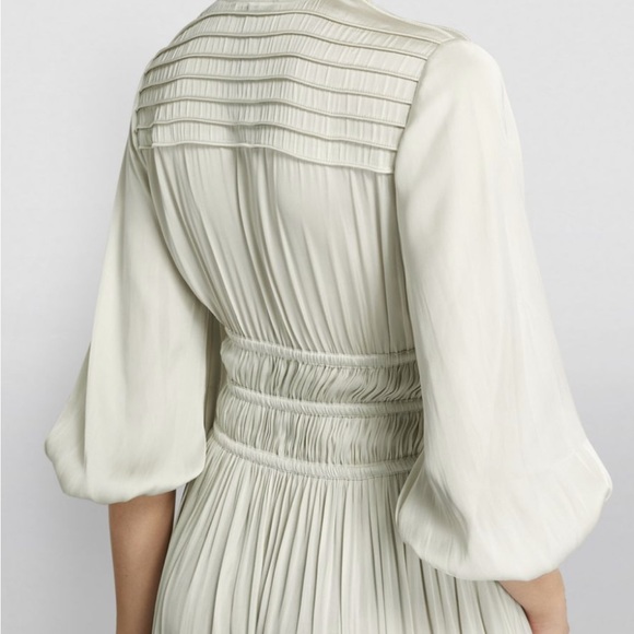 Maje Ruffle-Detail Midi Dress - Picture 2 of 7